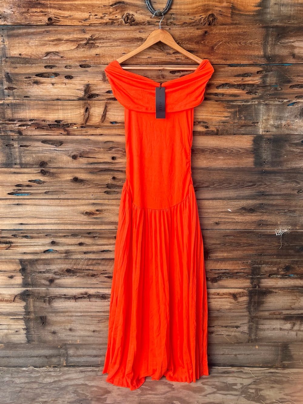 LIONESS | NWT Tangerine Field of Dreams Maxi Dress M